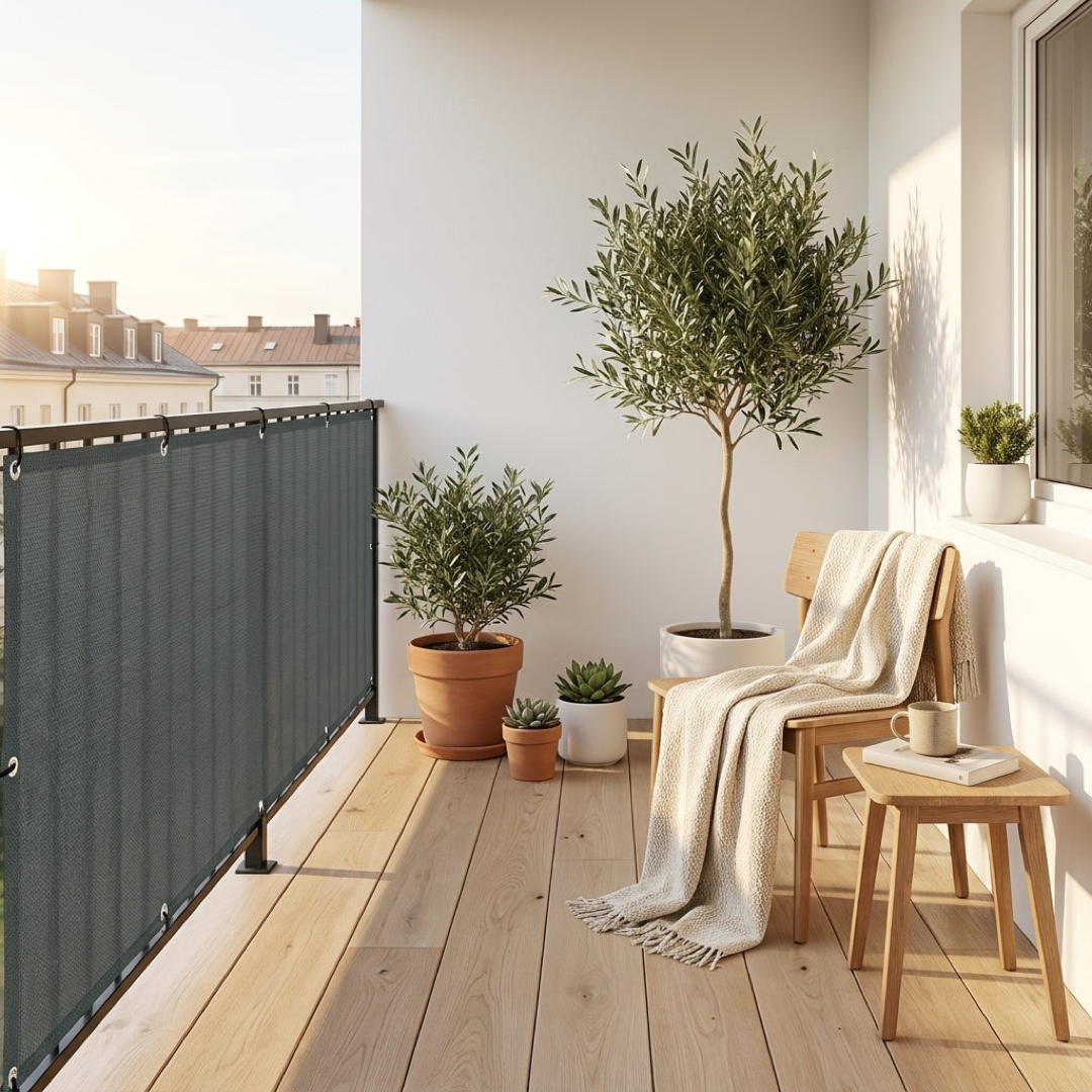 Balcony Mesh Shield for Breezy Privacy