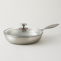 Hammered Titanium Skillet for Effortless Cooking