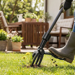 Stand-Up Root Puller for Back-Friendly Weeding