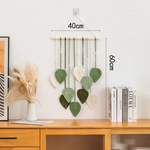 Woven Leaf Wall Hanging for Cozy Natural Texture