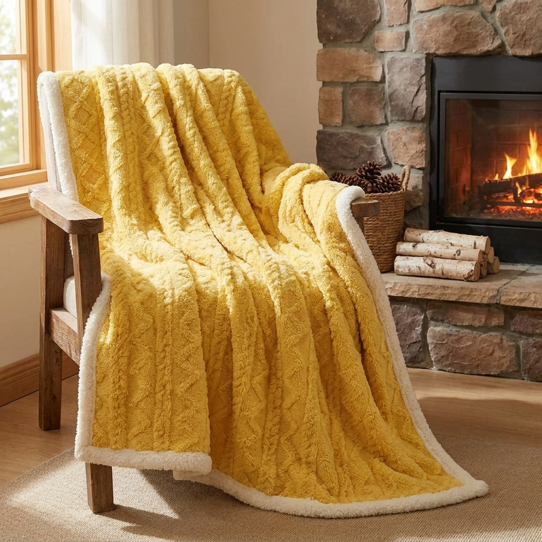 Lambswool Snuggle Blanket for Cozy Nights