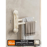Rotating Towel Holder for Drill-Free Organization