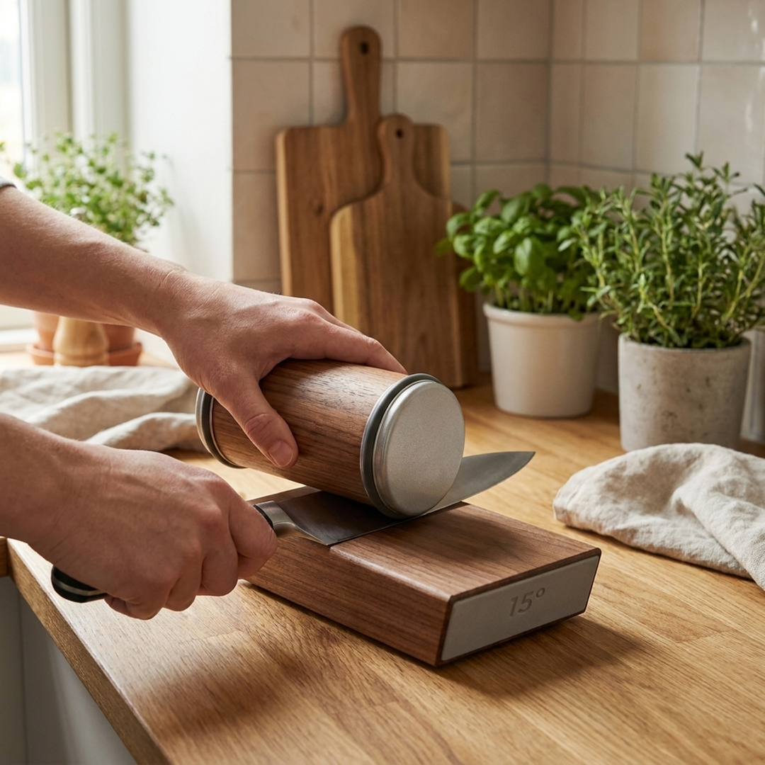 Diamond Roller Knife Sharpener for Smoother Cuts
