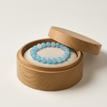 Aquamarine Bead Bracelet for Effortless Calm