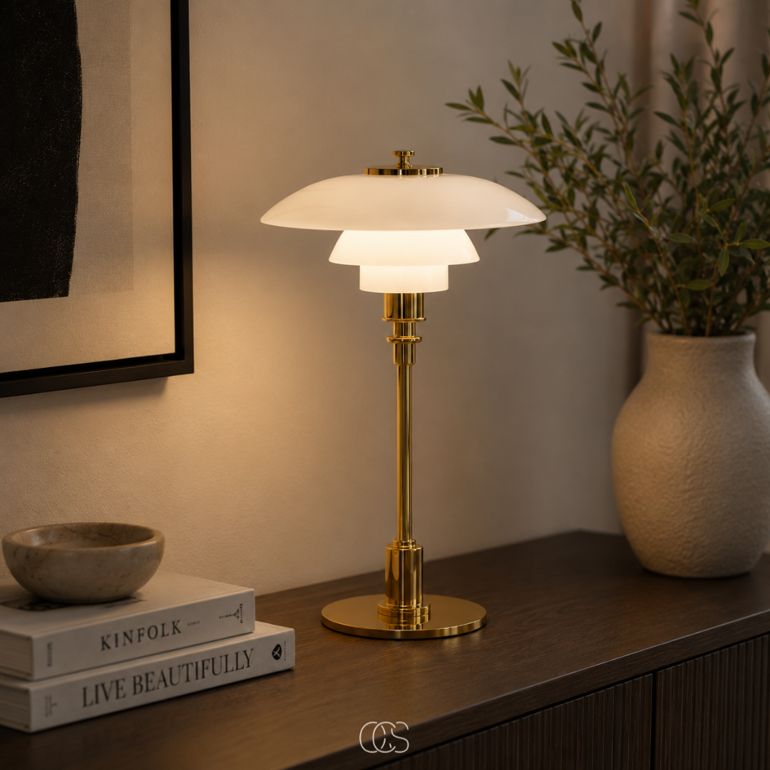 Geometric Wire Table Lamp for Cozy Ambience