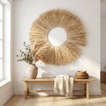 Natural Jute Wall Fringe for Warmth and Texture