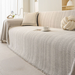Chenille Sofa Cover for Pet-Proof Comfort