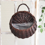 Rattan Basket Planter for Flexible Display