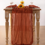 Lilac Gauze Table Runner for Effortless Elegance