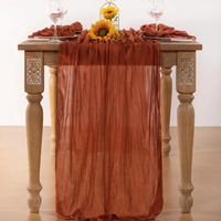 Lilac Gauze Table Runner for Effortless Elegance
