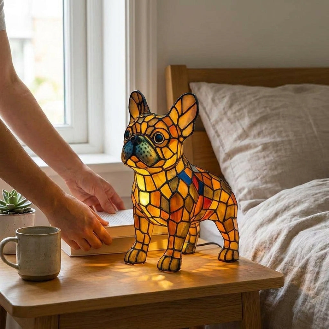 Mosaic Animal Lamp for a Cozy Glow