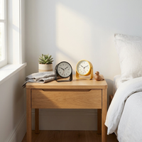 Compact Metal Alarm Clock for Quiet Focus