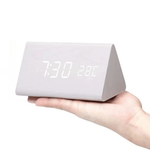 Voice-Activated Wooden Clock for Effortless Timekeeping