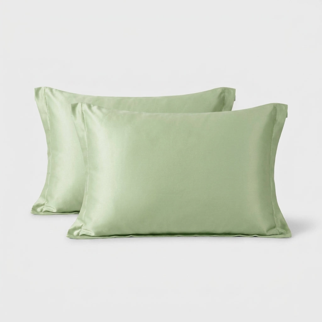 Silk-Satin Pillowcase Pair for Smoother Mornings