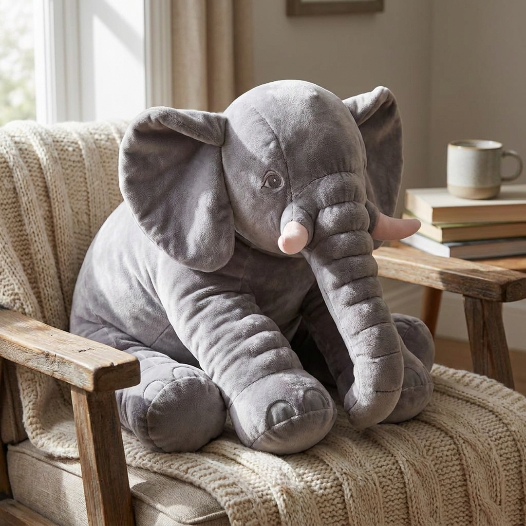 Soft Elephant Companion for Restful Moments