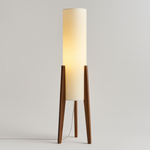 Walnut LED Floor Lamp for Adjustable Ambience