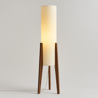 Walnut LED Floor Lamp for Adjustable Ambience