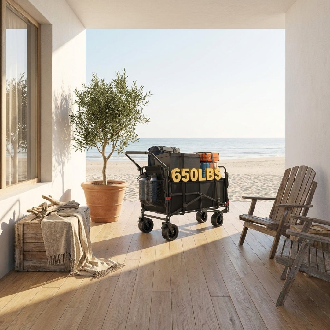 Collapsible Utility Wagon for Effortless Hauling