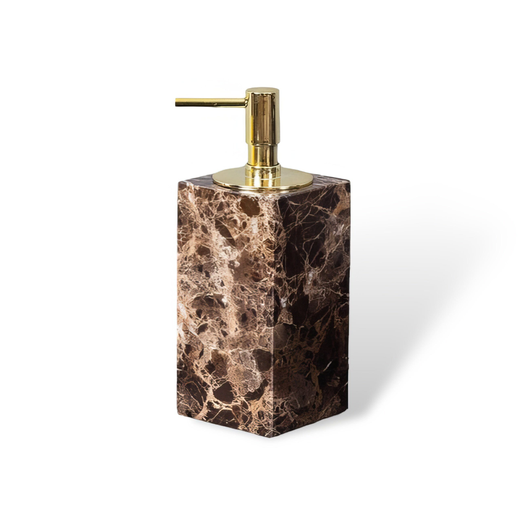 Dark Marble Vanity Set for Clutter-Free Countertops
