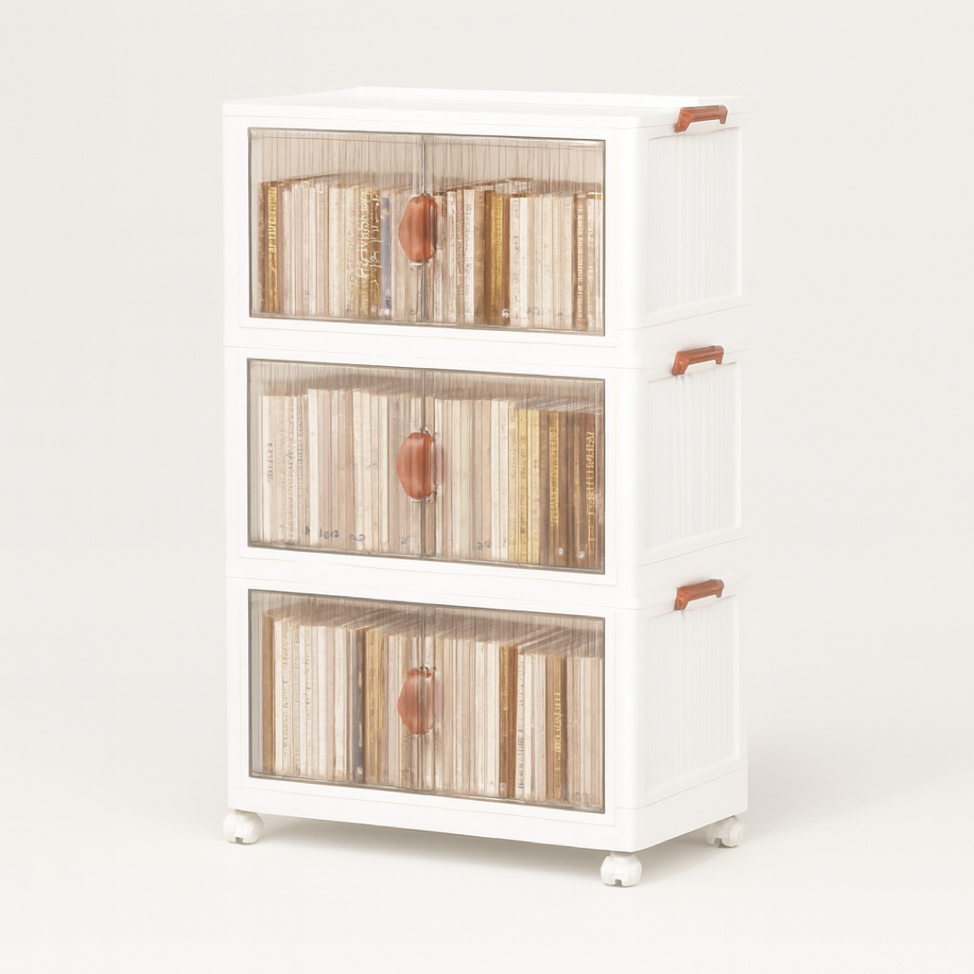 Clear-Front Storage Bins for Easy Access