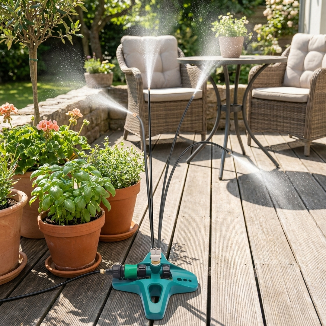Sculptural Patio Mister for Cooling Comfort