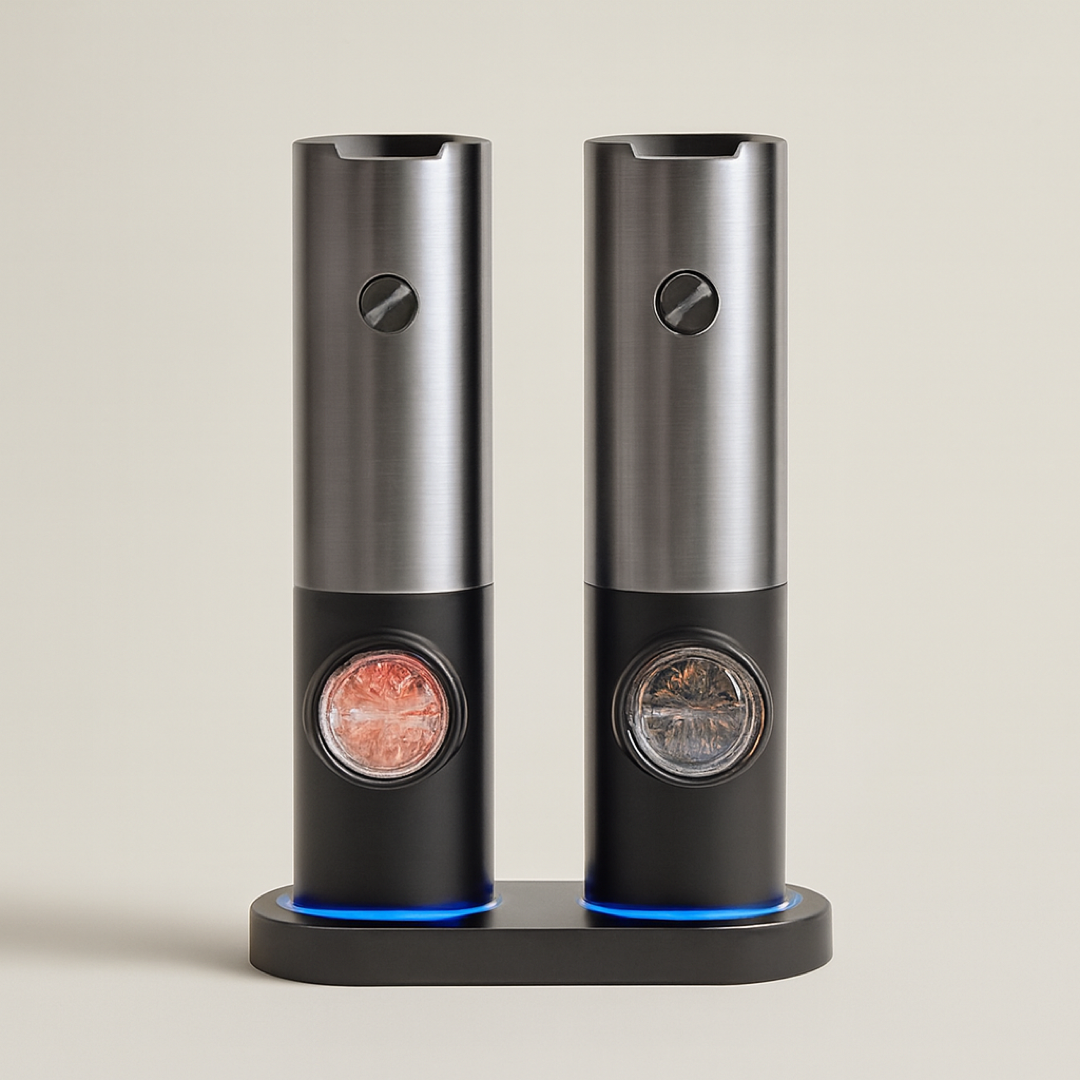 One-Touch Spice Mill Set for Effortless Seasoning