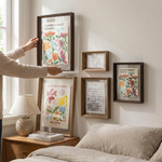 Solid Wood Floating Frame for Light-Filled Displays