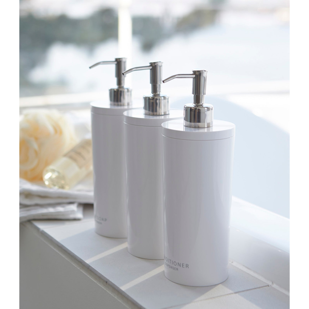 Round Shower Dispenser Set for a Tidy Space