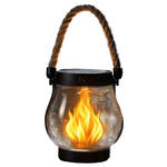 Solar Flame Lantern For Warm Outdoor Evenings