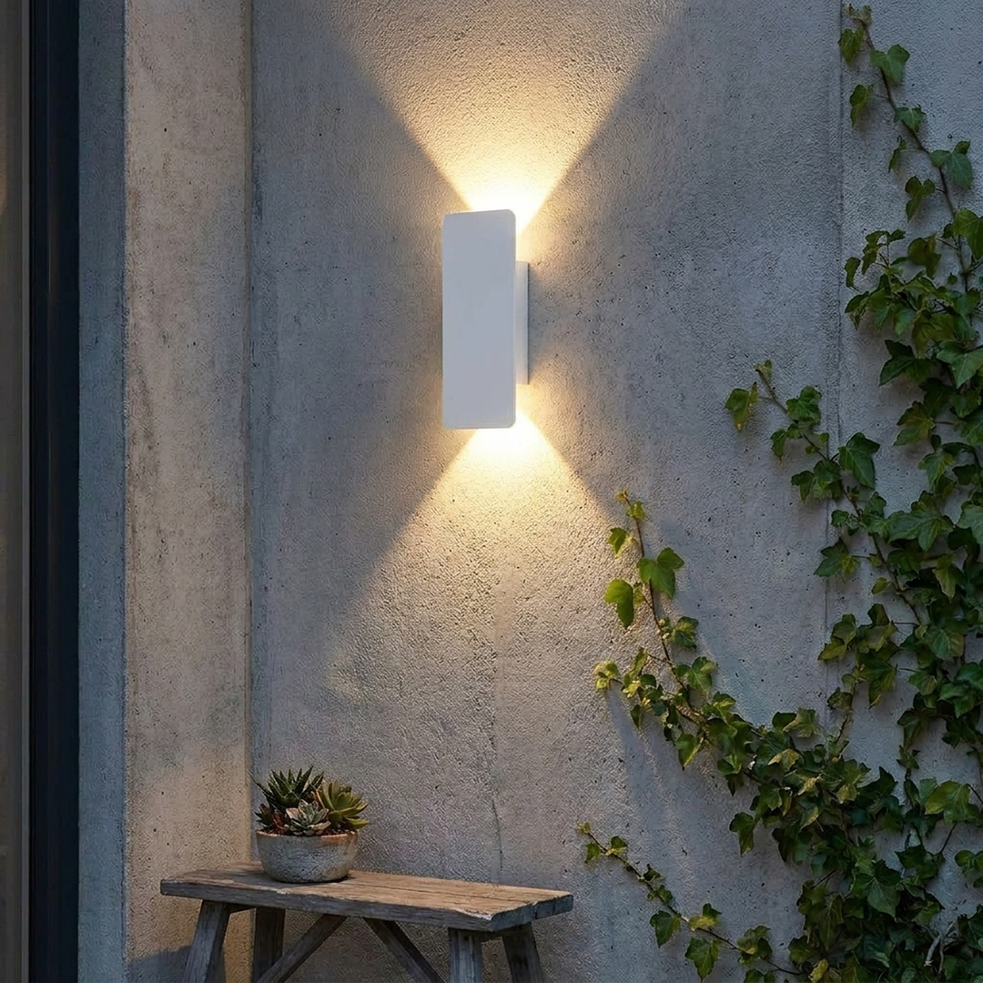 Sculptural LED Wall Light for Indoor-Outdoor Glow