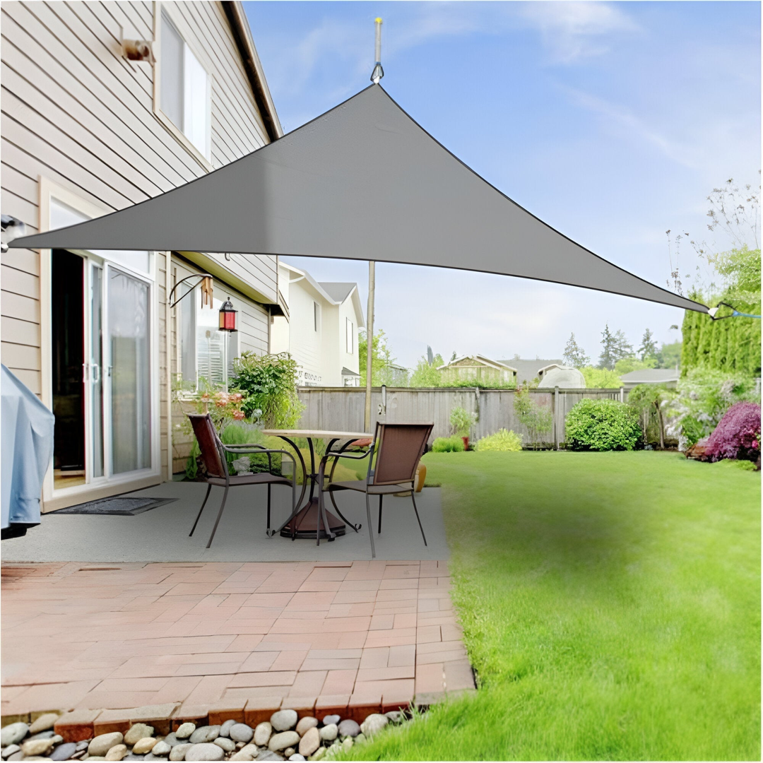 Sculptural Shade Sail for Cooler Outdoor Living
