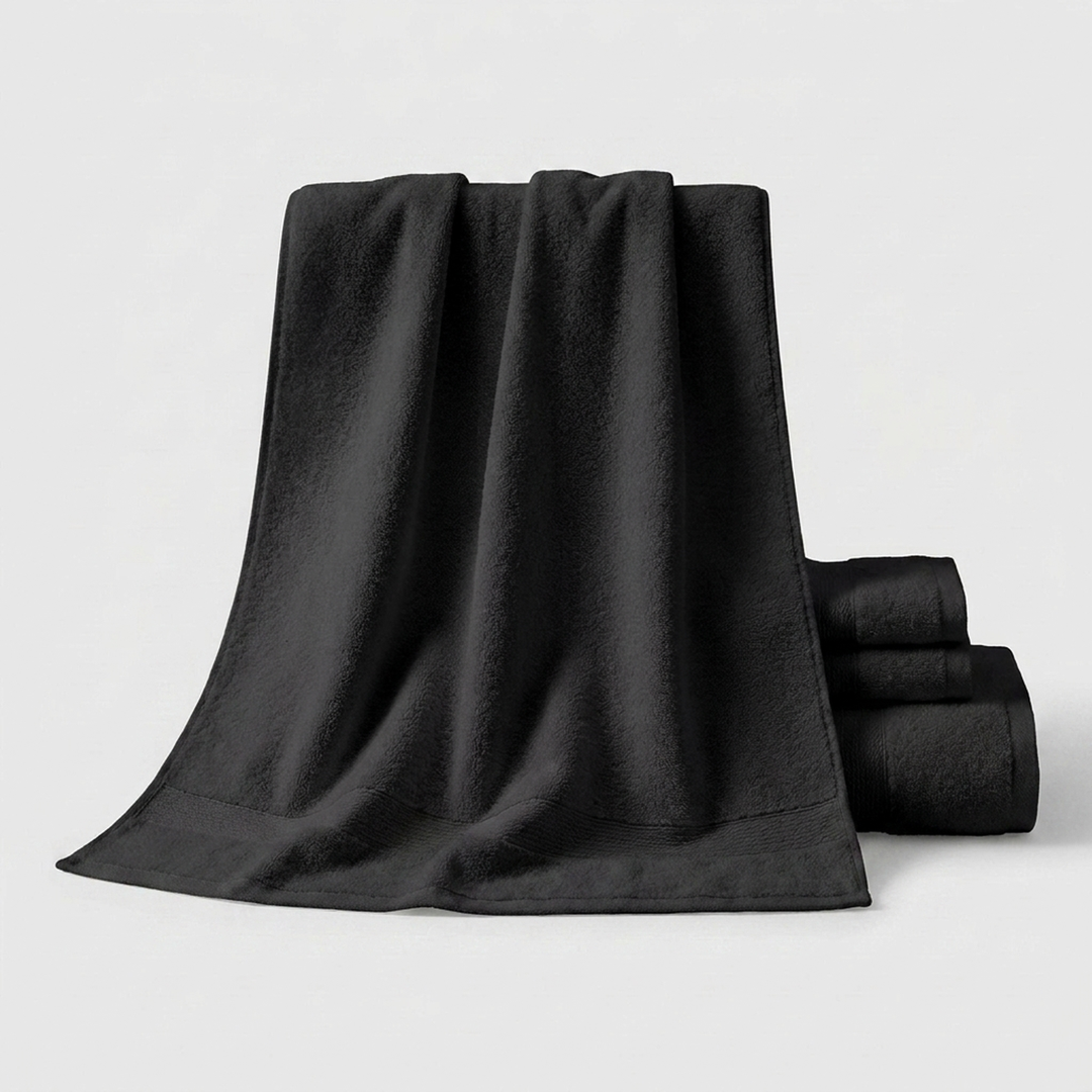 8-Piece Cotton Towel Set for Faster Drying