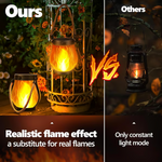 Solar Flame Lantern For Warm Outdoor Evenings