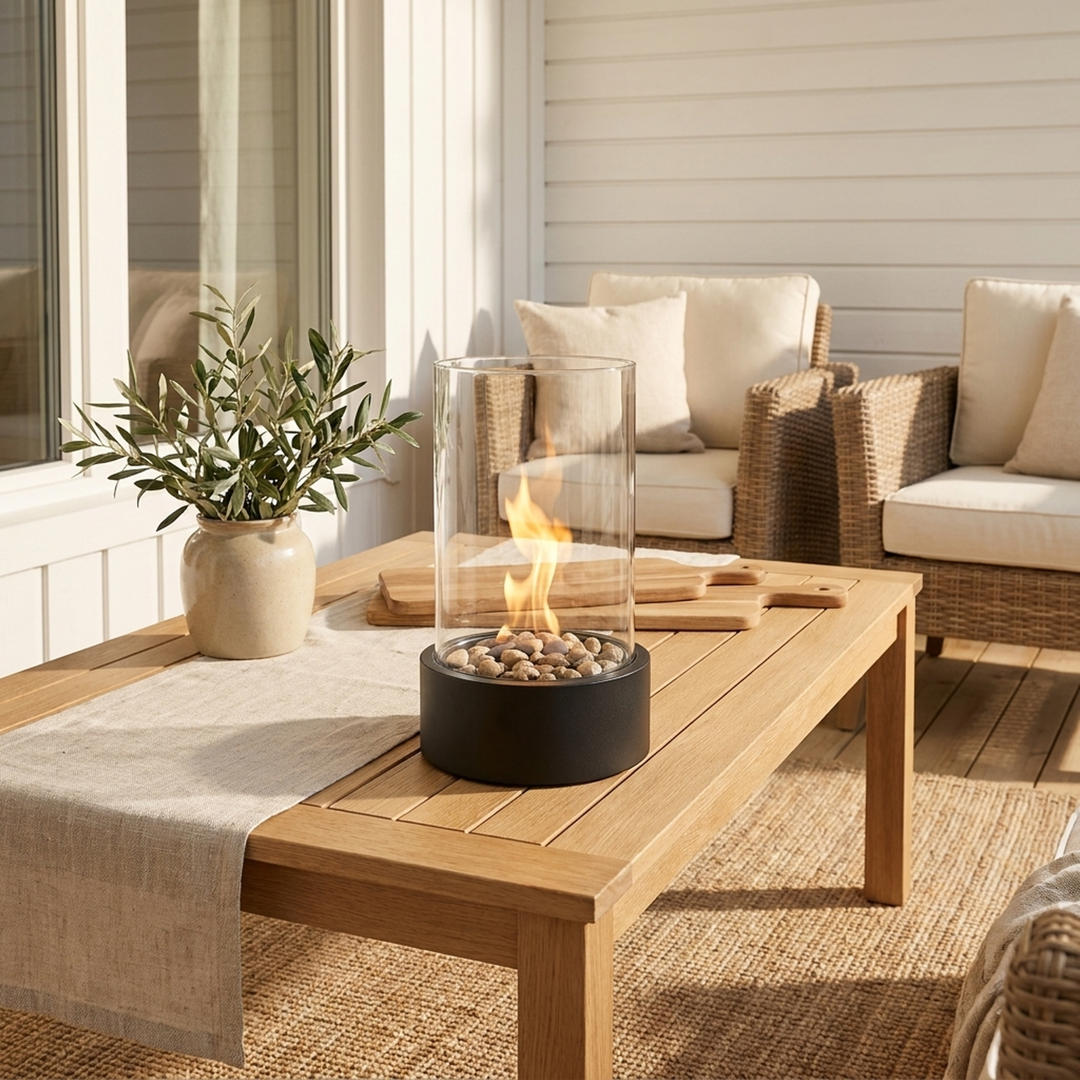 Bioethanol Tabletop Fireplace for Cozy Ambience