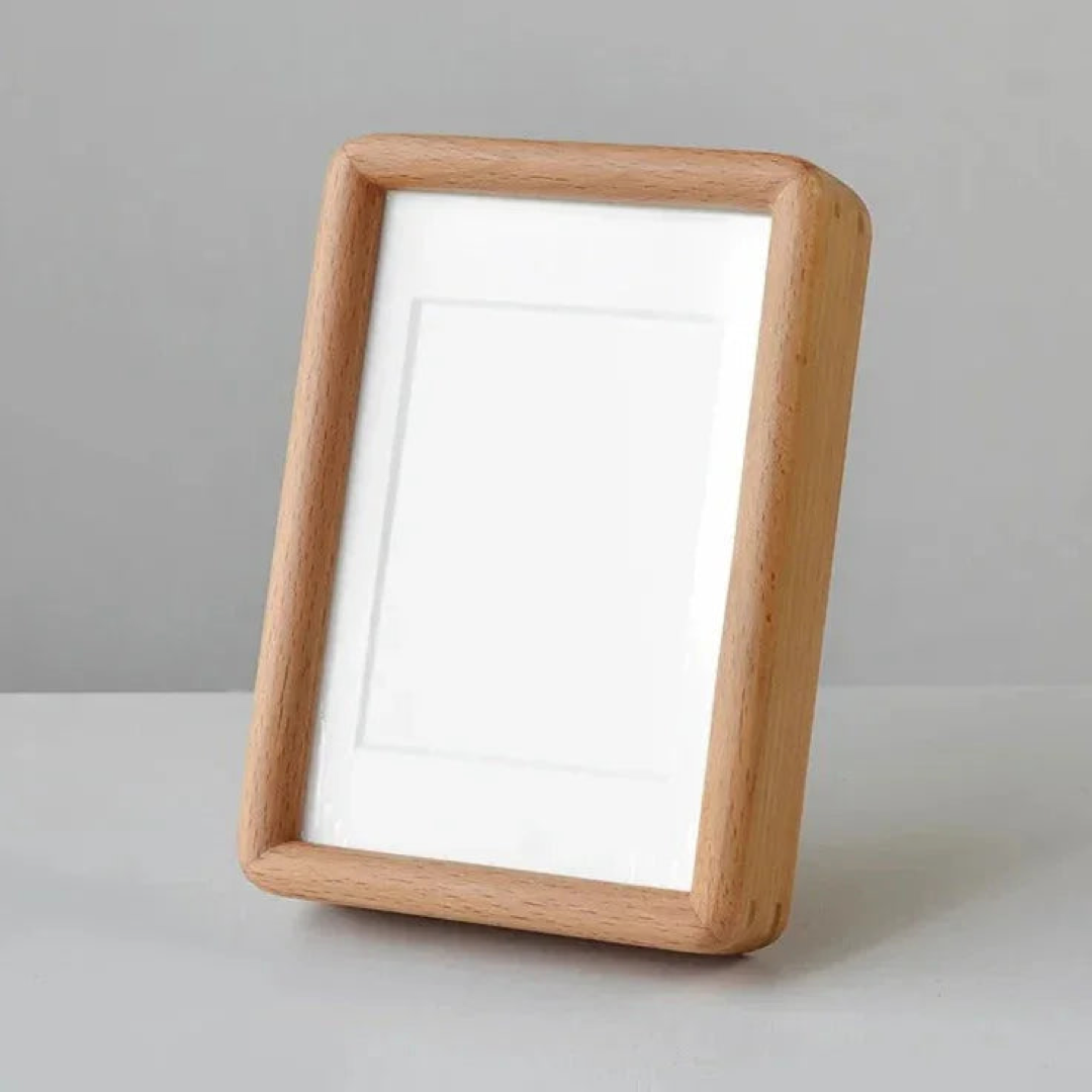 Matted Wood Picture Frame for Easy Display