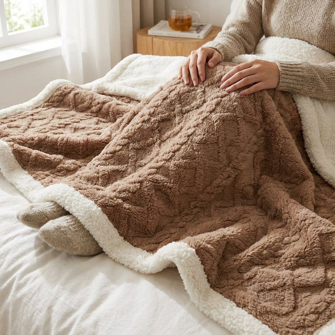 Lambswool Snuggle Blanket for Cozy Nights
