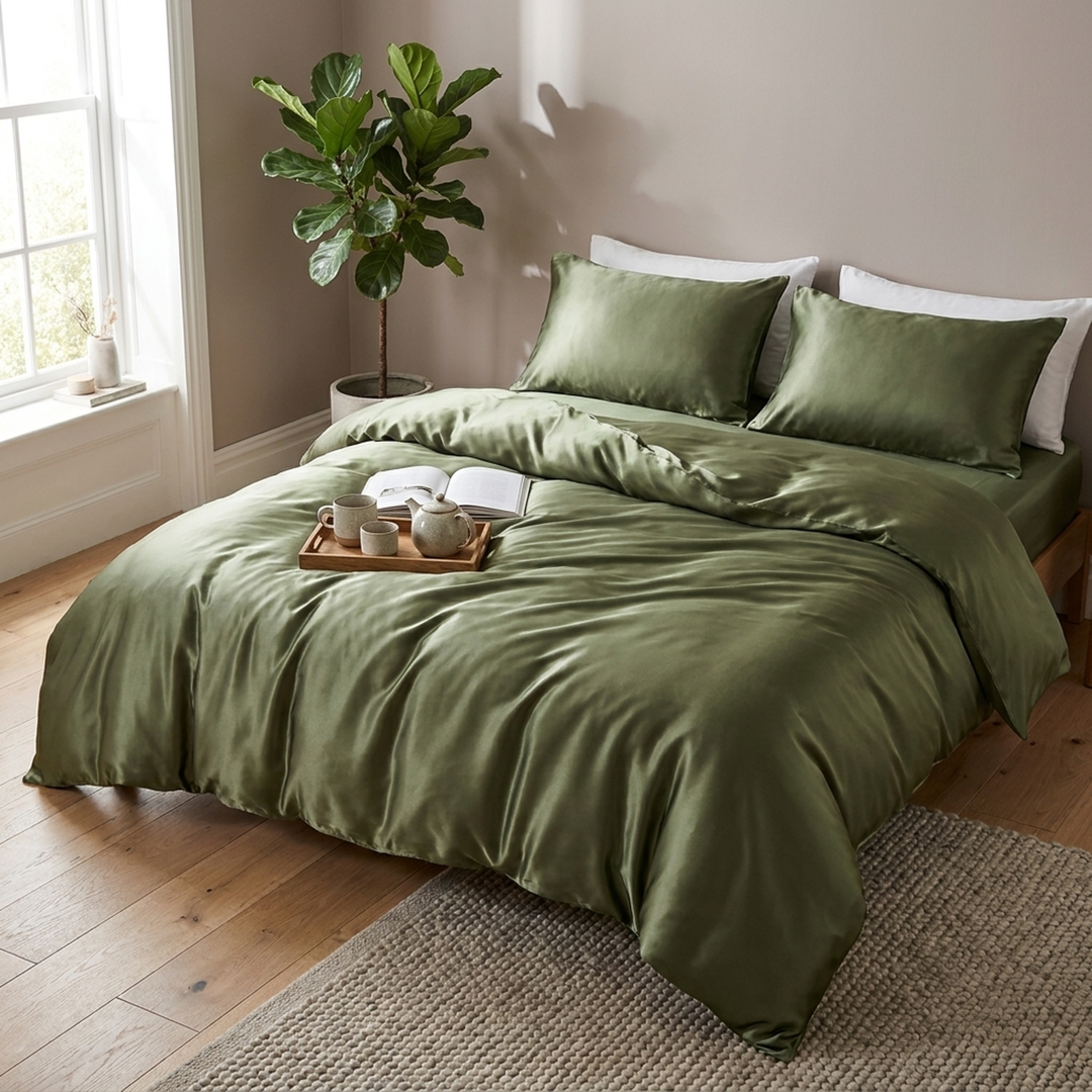 Silk Duvet Cover for Smoother Nights