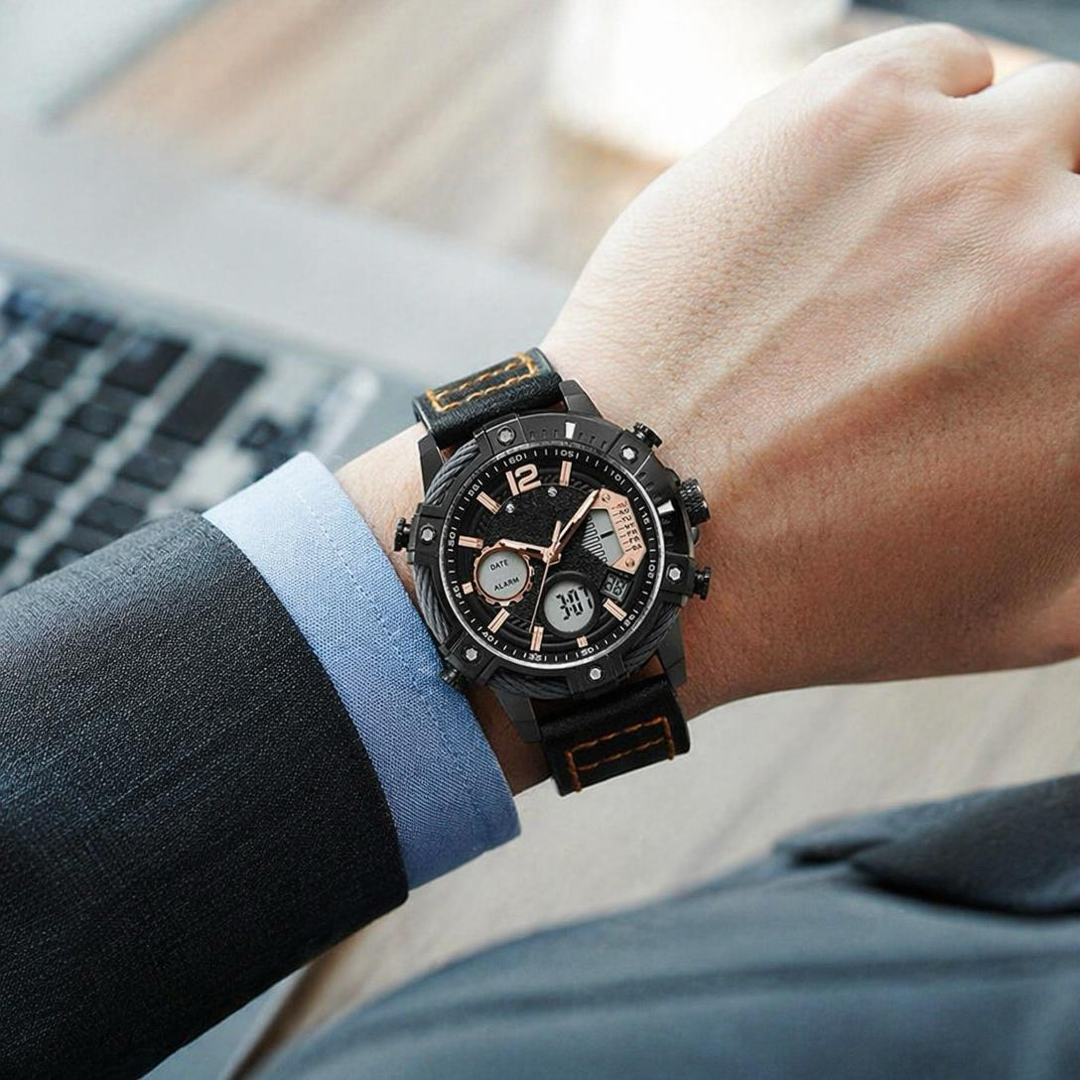 Analog-Digital Sports Watch for Everyday Reliability