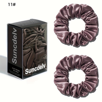 Pure Silk Scrunchie Pair for Crease-Free Hold