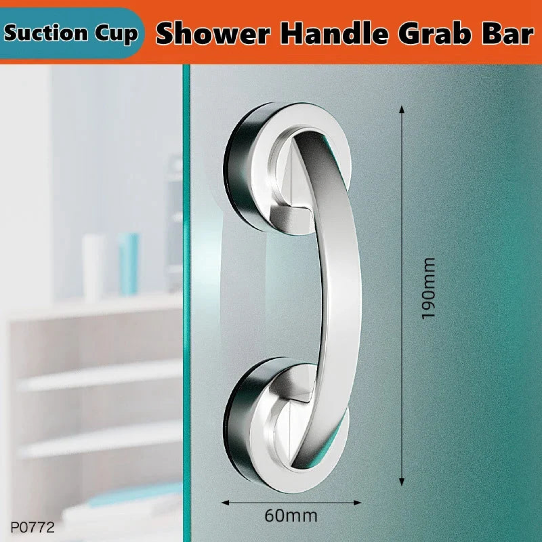 Suction Shower Grab Bar for Safer Bathing
