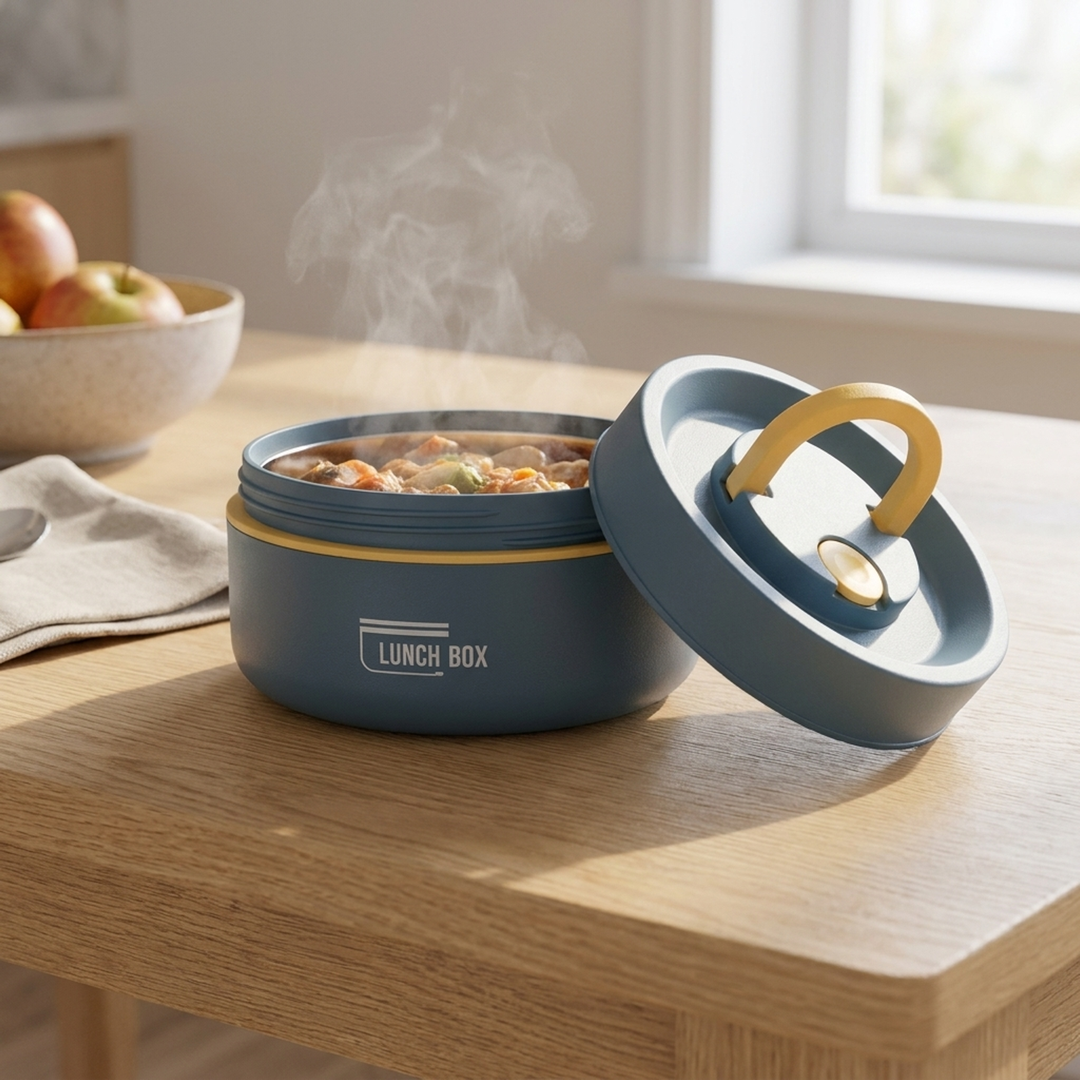 Stackable Insulated Lunch Box for Warm Meals