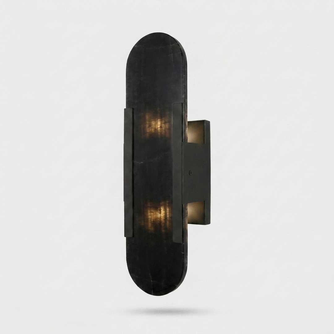 Sculpted Marble Sconce for Soft Ambient Light
