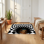 Clown Vortex Doormat With Non-Slip Grip