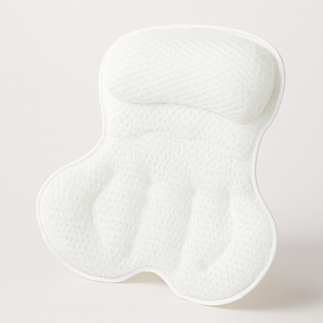 Contoured Bath Cushion for Head and Neck Support