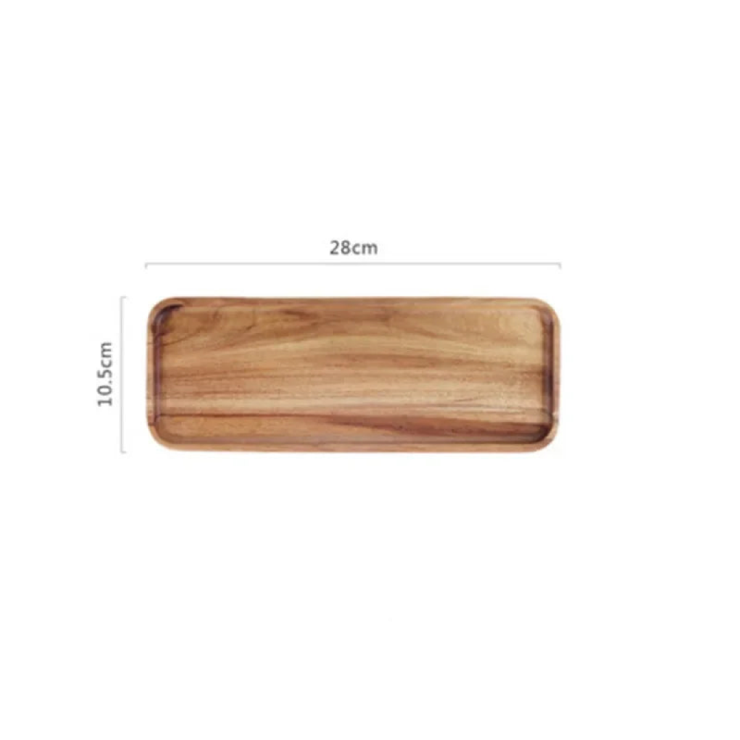 Natural Wood Serving Tray for Effortless Entertaining