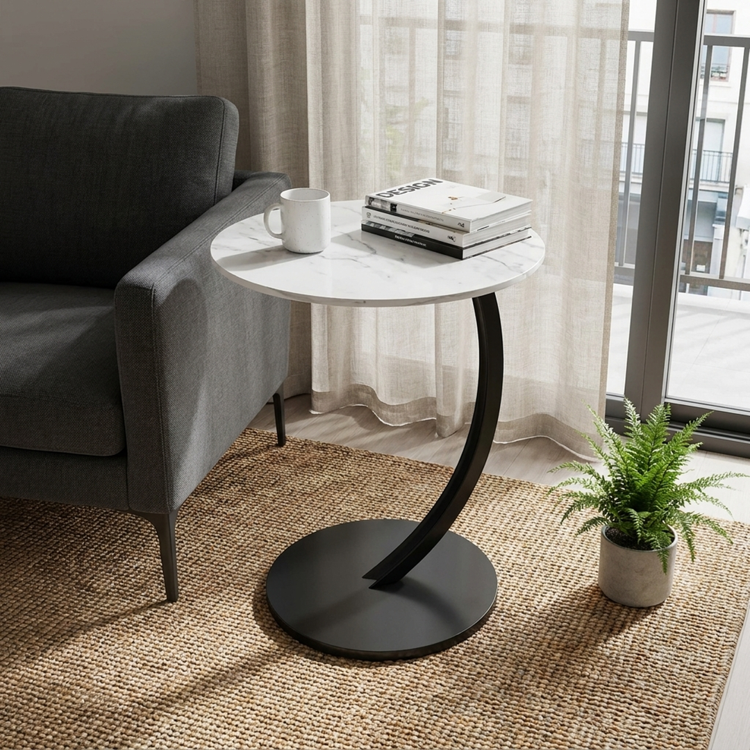 Compact Round Side Table for Everyday Ease