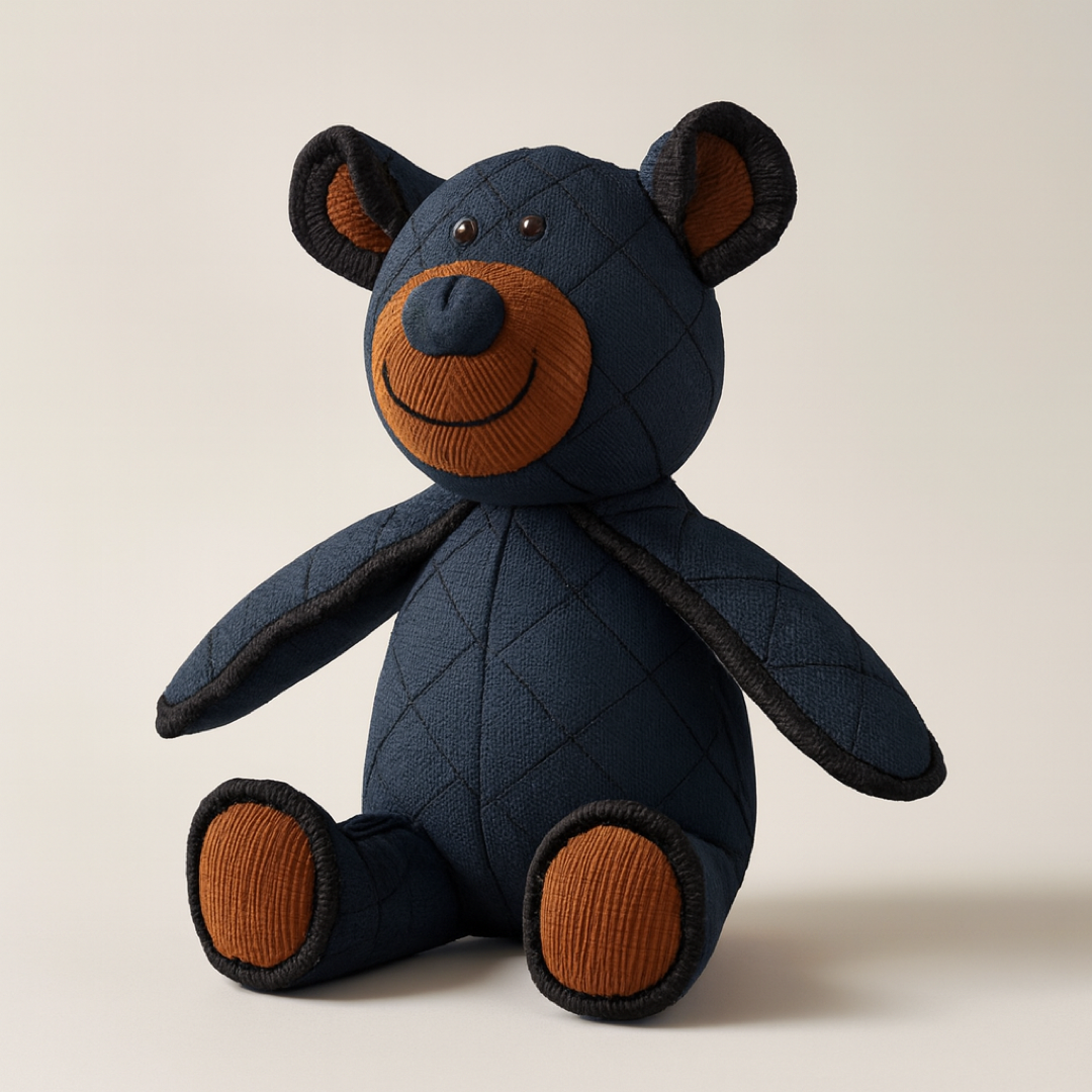 Tough Bear Dog Toy for Lasting Chew Time