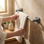 Adhesive Aluminum Towel Bar for Drill-Free Setup