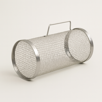 Rolling Grill Basket for Hands-Free Cooking