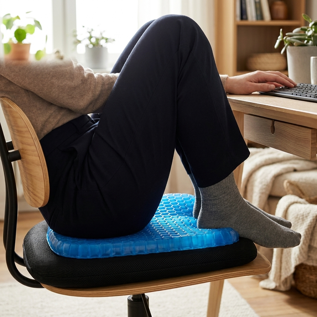 Ergonomic Gel Seat Cushion for All-Day Comfort